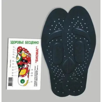 Стельки магнитные с четырьмя массажными зонами «БИОМАГ» — изображение | blagomed.by