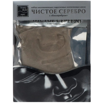 Гидрогелевая омолаживающая коллагеновая маска Чистое Серебро с биосеребром, Beauty Style фото