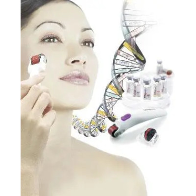 Набор для лица Мезотерапия дома Genosys - мезороллер и космецевтика  фото