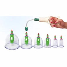 Вакуумные массажные банки с вакууматором Вакумаг YS 0006 (6 шт)  фото
