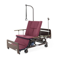Кровать механическая Е-45А с боковым переворачиванием, туалетным устройством и функцией «кардиокресло Кровать механическая Е-45А с боковым переворачиванием, туалетным устройством и функцией «кардиокресло