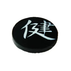 Пластина на телефон круглая с иероглифами  фото