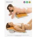 Аппликатор Кузнецова. Тибетский акупунктурный массажный коврик 41х60 см., массажер на мягкой подложке 2 см., желтый (более острые иглы, магнитные вставки). Цвет ткани - "Натуральный лён"