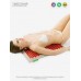 Аппликатор Кузнецова. Тибетский акупунктурный массажный коврик 41х60 см, массажер на мягкой подложке 2 см., красный (менее острые иглы, магнитные вставки). Цвет ткани - "Натуральный лён"