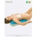 Аппликатор Кузнецова. Тибетский акупунктурный массажный коврик 41х60 см., массажер на мягкой подложке 2 см., синий (более острые иглы). Цвет ткани - "Натуральный лён"