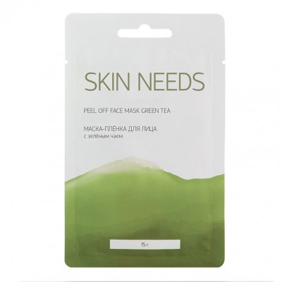 Маска-пленка для лица  зеленым чаем Skin Needs