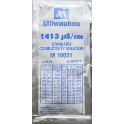 Калибровочный раствор 1413 µS/cm (мкСм) для кондуктометров (EC метр) MILWAUKEE 20мл фото