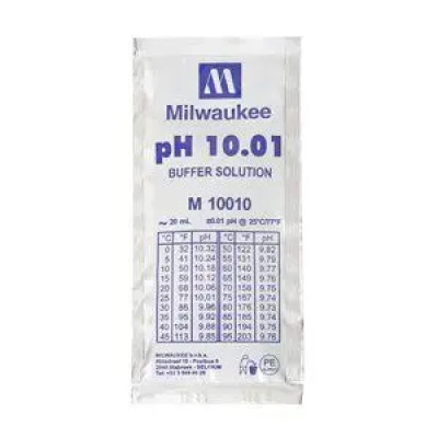 Жидкость калибровочная (буферный раствор) pH 10.01 MILWAUKEE 20мл для pH метров — фото | blagomed.by
