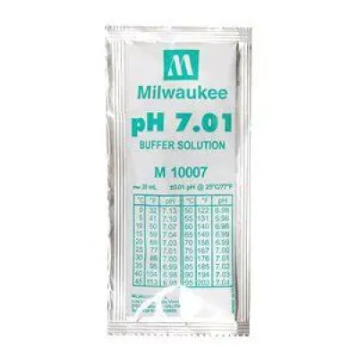 Жидкость калибровочная (буферный раствор) pH 7.01 MILWAUKEE 20мл для pH метров — фото | blagomed.by