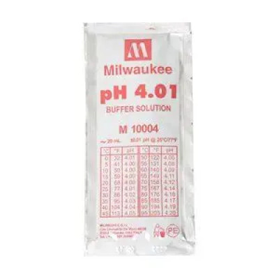 Жидкость калибровочная (буферный раствор) pH 4.01 MILWAUKEE 20мл для pH метров фото