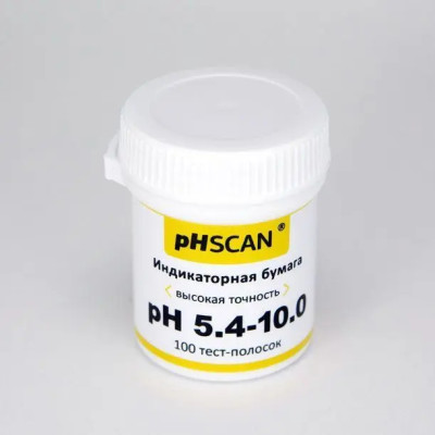 Индикаторная бумага pH 5.4-10.0 - тест-полоски для более точного определения pH мочи, слюны и воды  фото