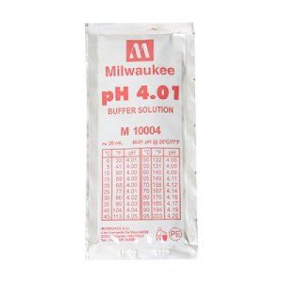 Жидкость калибровочная (буферный раствор) pH 4.01 MILWAUKEE 20мл для pH метров