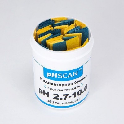 Индикаторная бумага pHSCAN: для определения pH диапазона от 2.7 до 10.0 с шагом 0.3