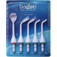 Большой набор (5 шт) насадок для ирригаторов Donfeel OR-880/900